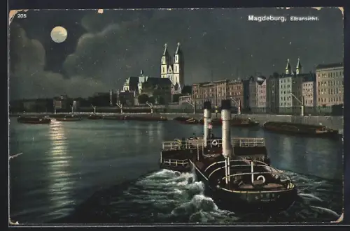 AK Magdeburg, Elbansicht