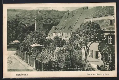 AK Maulbronn, Partie am Klostergraben