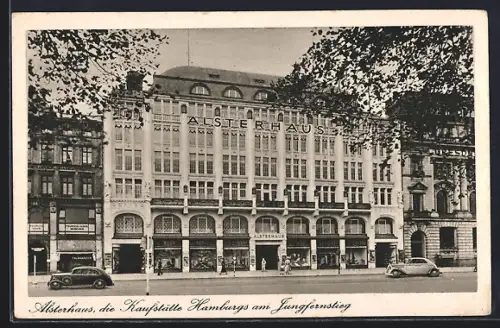 AK Hamburg-Neustadt, Waren-und Kaufhaus Alsterhaus am Jungfernstieg