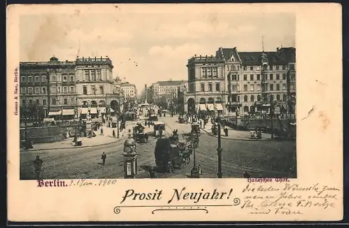 AK Berlin-Kreuzberg, Belle-Alliance-Platz, Strassenansicht