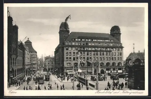 AK Essen, Handelshof und Kettwigerstrasse