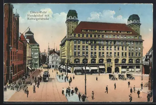AK Essen-Ruhr, Handelshof mit Kettwigerstrasse