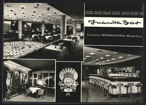 AK Magdeburg, Interhotel International, Juanita Bar, Innenansichten