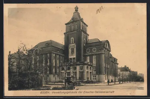 AK Essen / Ruhr, Verwaltungsgebäude der Emscher-Genossenschaft
