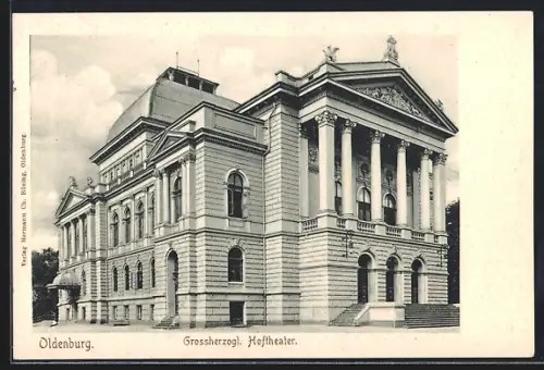 AK Oldenburg / Gr., Grossherzogl. Hoftheater