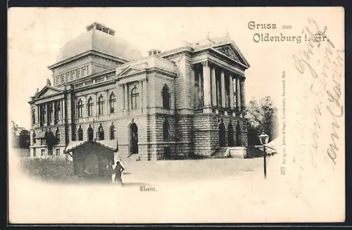 AK Oldenburg / Gr., Theater, Aussenansicht
