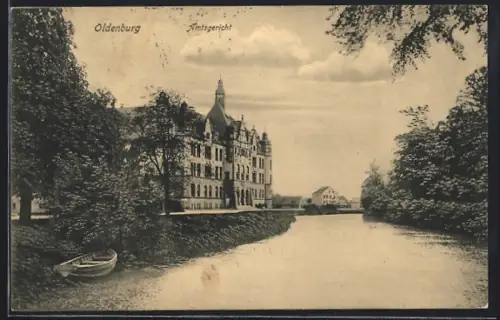 AK Oldenburg / Gr., Amtsgericht, Elisabethstrasse, Mühlenhunte