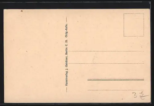 AK Berlin-Wilmersdorf, Speerwerfer Möbius im Stadtpark