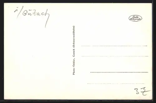 AK Gutach / Schwarzwaldbahn, Relief vom Kriegerdenkmal