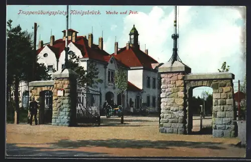 AK Königsbrück, Truppenübungsplatz Wache und Post