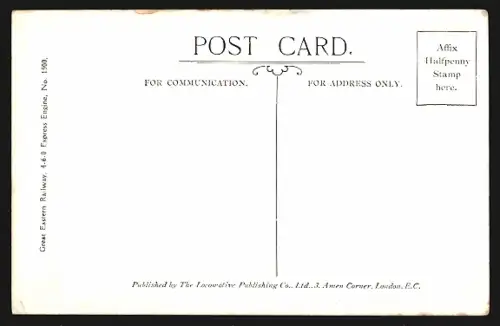 AK Great Eastern railway 4-6-0 Express Engine No. 1500