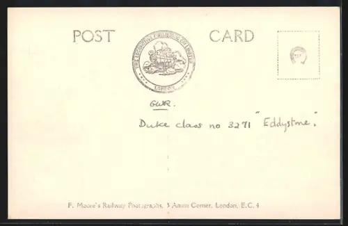 AK englische Eisenbahn Eddystone mit Kennung 3271