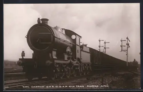 AK Earl Cawdor G. W. R. 10.15 AM Milk Train Passing Action