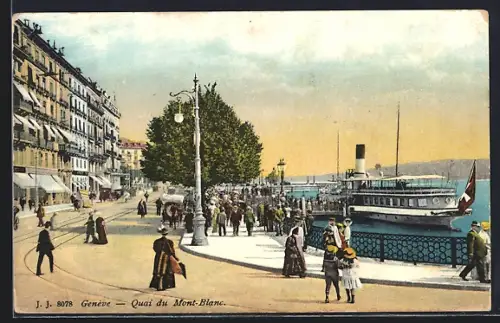 AK Genève, Quai du Mont-Blanc