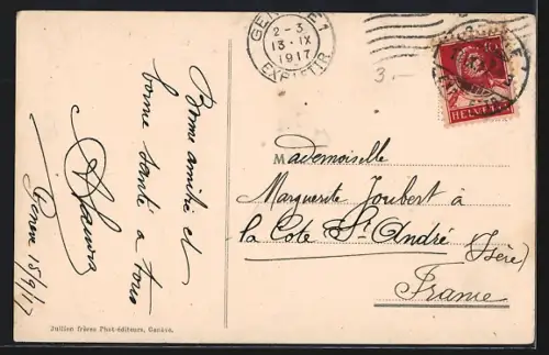 AK Genève, Quai du Mont-Blanc