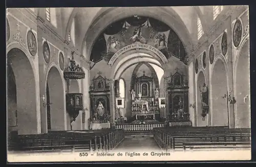 AK Gruyères, Intérieur de l`église