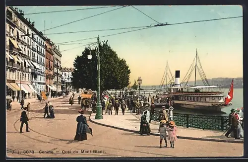 AK Genève, Quai du Mont-Blanc