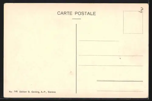 AK Genève, L`entrée du pont du Mont-Blanc