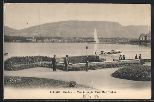 AK Genève, Vue prise du Parc Mon Repos