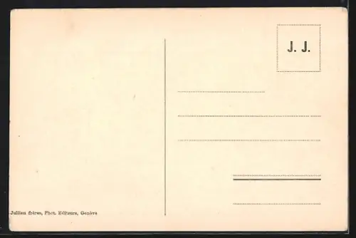 AK Genève, Vue prise du Parc Mon Repos