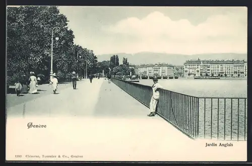 AK Genève, Jardin Anglais