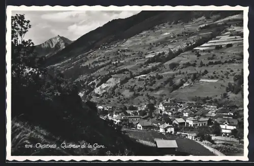AK Orsières, Quartier de la Gare
