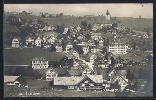 AK Speicher, Ortsansicht aus der Vogelschau