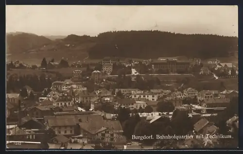 AK Burgdorf, Bahnhofquartier mit Technikum