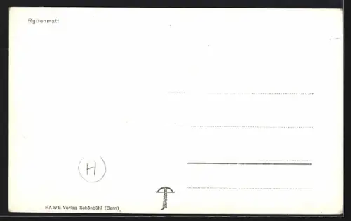 AK Riffenmatt, Ortsansicht mit Umland