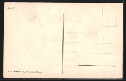 AK Genève, Panorama et la rade, Passepartout