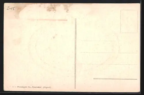 AK Genève, Panorama et Mont-Blanc, Passepartout