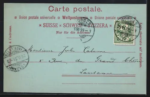 Mondschein-AK Montreux, Le Débarcadère