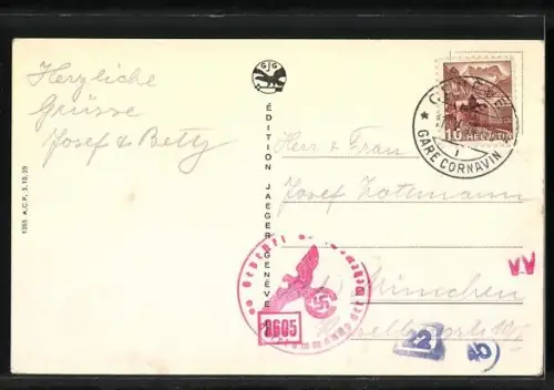 AK Genève, Pont du Mont-Blanc