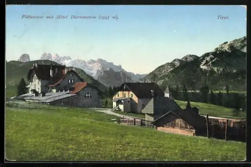 AK Dürrenstein, Hotel Dürrenstein auf der Plätzwiese