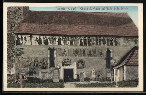 AK Pinzolo, Chiesa S. Vigilio col Ballo della Morte