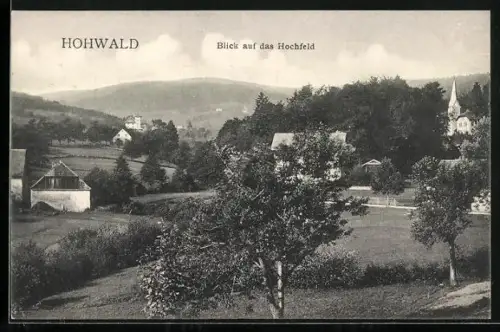 AK Hohwald, Blick auf das Hochfeld, Kirche