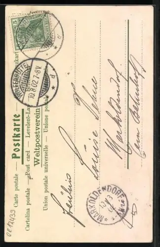 AK Buchstabe H, Hand in Hand am Hafen, Paar küsst sich