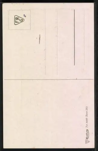 Künstler-AK A. Spiess / F. Piloty: Parsival, Abschied zu Pferde