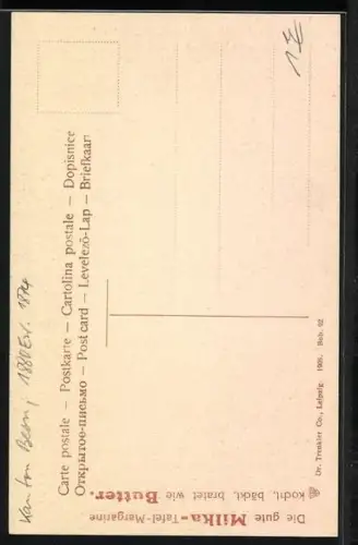 AK Unterseen, Ortspartie mit der Kirche