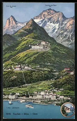 AK Territet, Rochers de Naye, Dent de Jaman, Lac Léman, Glion