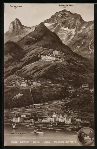 AK Territet, Rochers de Naye, Dent de Jaman, Lac Léman, Glion
