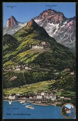 AK Territet, Rochers de Naye, Dent de Jaman, Lac Léman, Glion