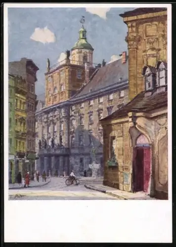 Künstler-AK Breslau, Universität