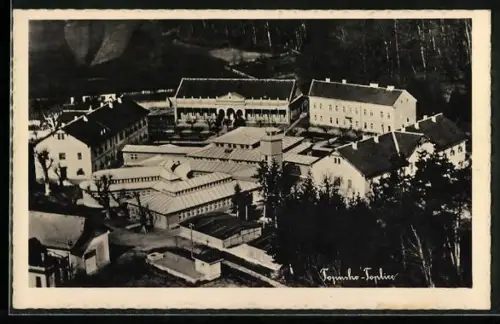 AK Topinsko Toplice, Ortsansicht aus der Vogelschau