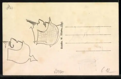 AK Ptuj ob Dravi, Panoramablick auf die Stadt