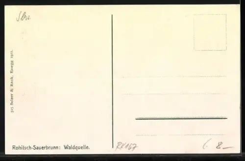 AK Rohitsch-Sauerbrunn, Waldquelle