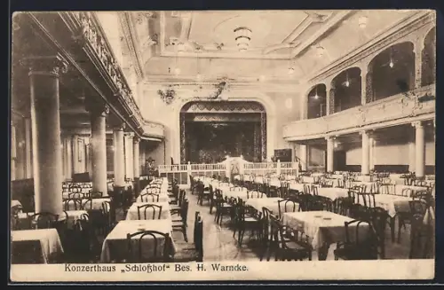 AK Kiel, Cafe Schlosshof, Innenansicht