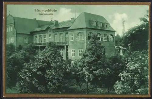 AK Plön /Holstein, Krankenhaus des Johanniter-Ordens, Hauptgebäude, Gartenseite