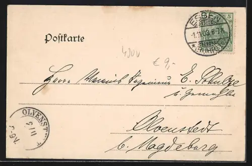 AK Essen a. d. Ruhr, Partie am Stadttheater