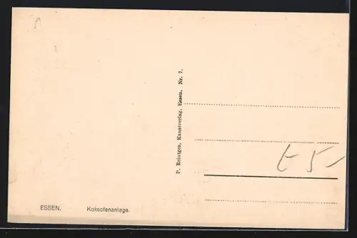 AK Essen / Ruhr, Koksofenanlage